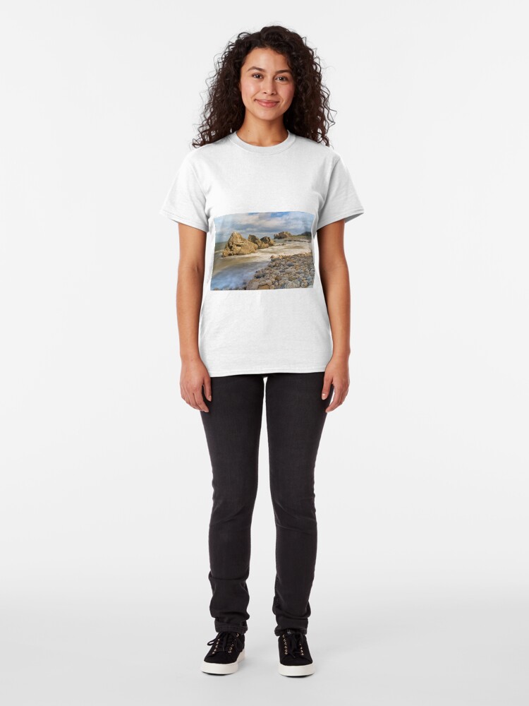 Alternate view of Incoming Tide at Trow Quarry Beach, South Shields, Tyne and Wear Classic T-Shirt