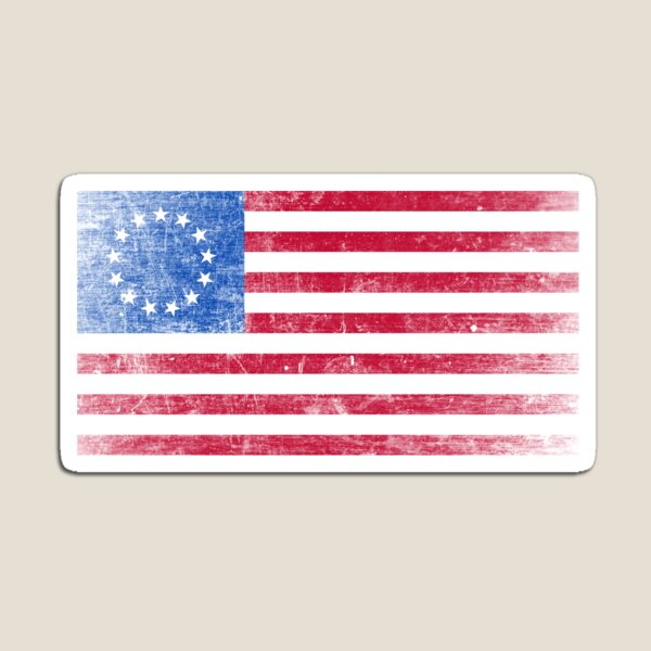 Item preview, Betsy Ross Flag Distressed designed and sold by StickersBySB.