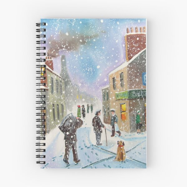 Item preview, the coal man winter British street scene Poster designed and sold by GORDON BRUCE ART.