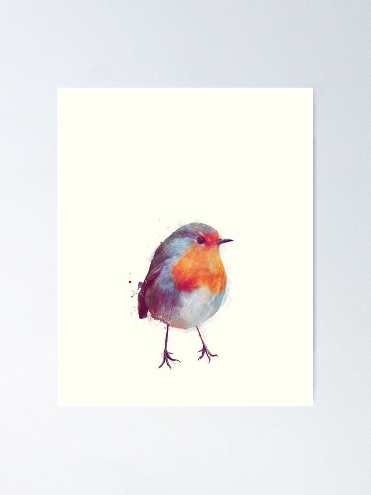 Alternate view of Winter Robin Poster