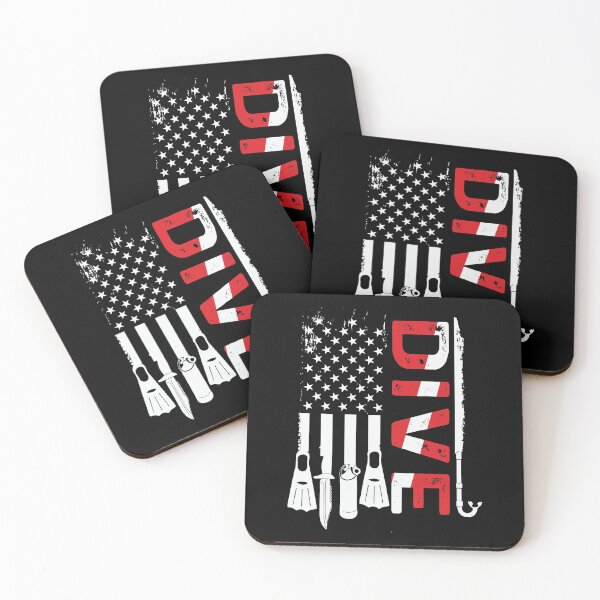 Item preview, Vintage Scuba Diving Gear American Diver Down Flag designed and sold by mrsmitful.