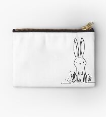 Surprised Bunny Zipper Pouch
