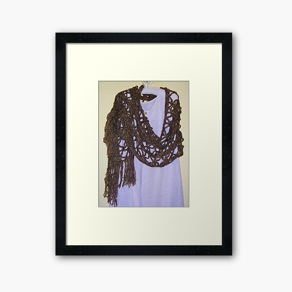 Crocheted Wrap Framed Art Print