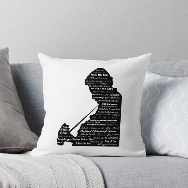 Item preview, Johnny Cash Silhouette with Song Titles designed and sold by lpbarn621.