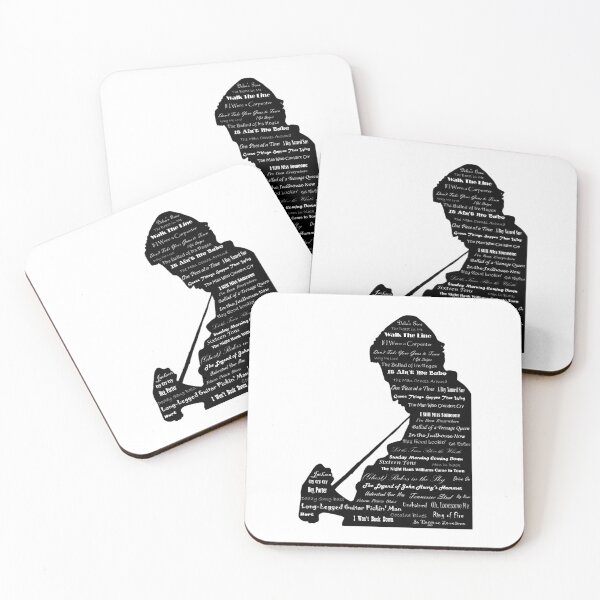 Item preview, Johnny Cash Silhouette with Song Titles designed and sold by lpbarn621.