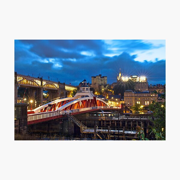 Swing Bridge Skyline Newcastle Upon Tyne Photographic Print By Robcole Redbubble