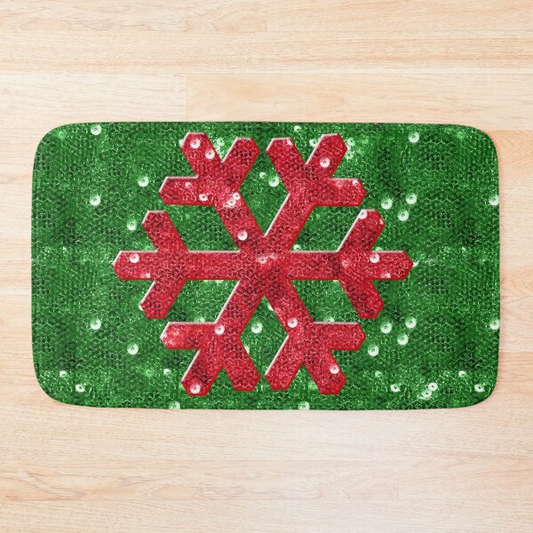 Item preview, Red Sequin-Look Snowflake designed and sold by Gravityx9.