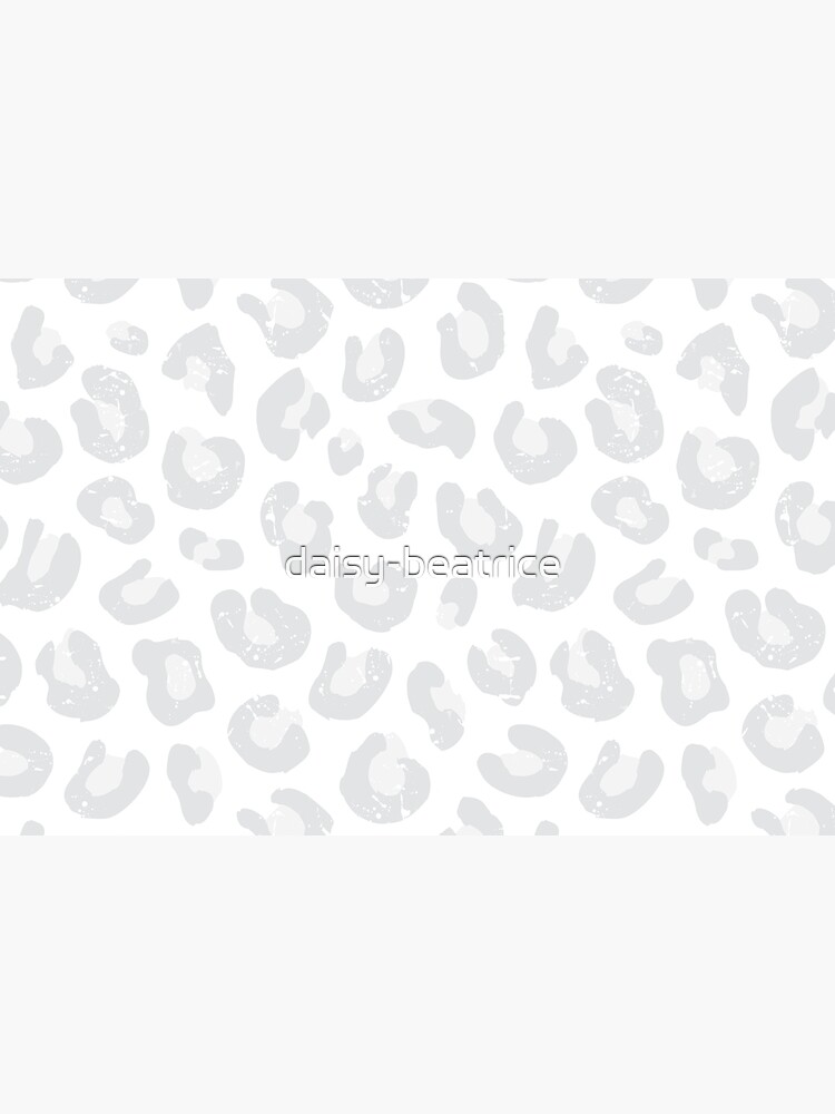 Leopard Print - Silver Gray and White by daisy-beatrice