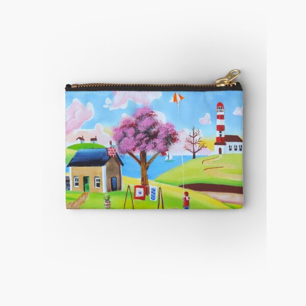 Item preview, Flying a kite naive landscape art designed and sold by GORDON BRUCE ART.