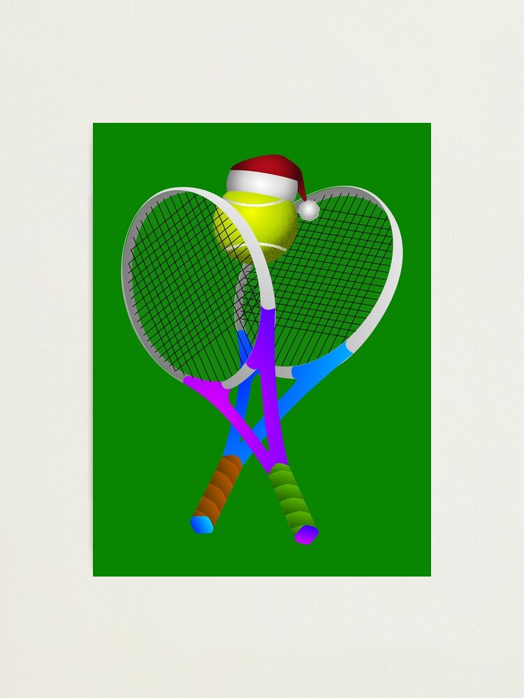 Poster for Sale avec l'œuvre « arbre santa tennis noël » de l