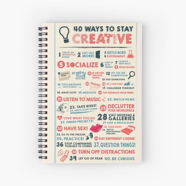 Item preview, 40 Ways to Stay Creative Poster designed and sold by Layerform.