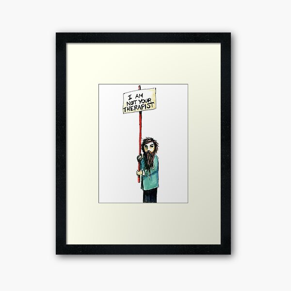 It's time we had that talk. Framed Art Print