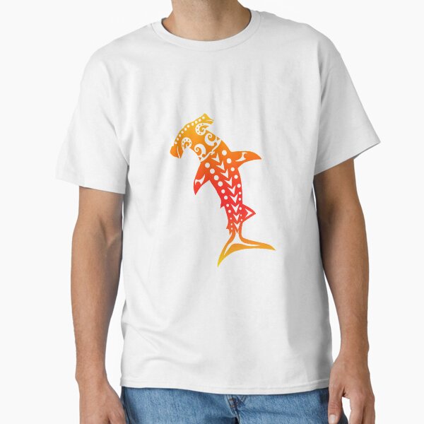 Item preview, Maori Shark Hammerhead Shark Tribal Tattoo Gift designed and sold by vicoli-shirts.