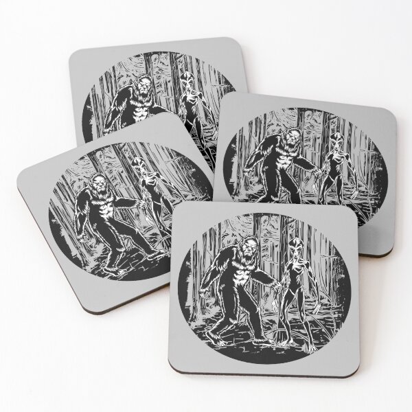 Item preview, Bigfoot and Alien Circle Graphic designed and sold by LimeStorm.