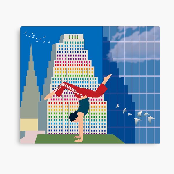 fitness-handstanding Canvas Print