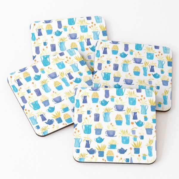 Item preview, Plants in Pots | Blue and Orange designed and sold by RebeccaFlaherty.