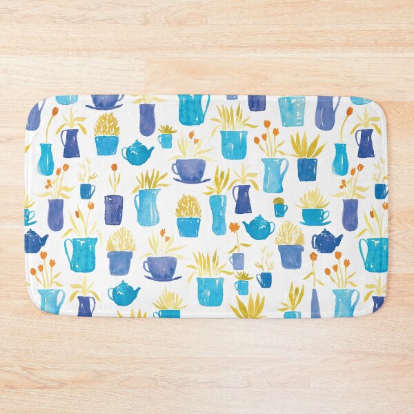 Item preview, Plants in Pots | Blue and Orange designed and sold by RebeccaFlaherty.