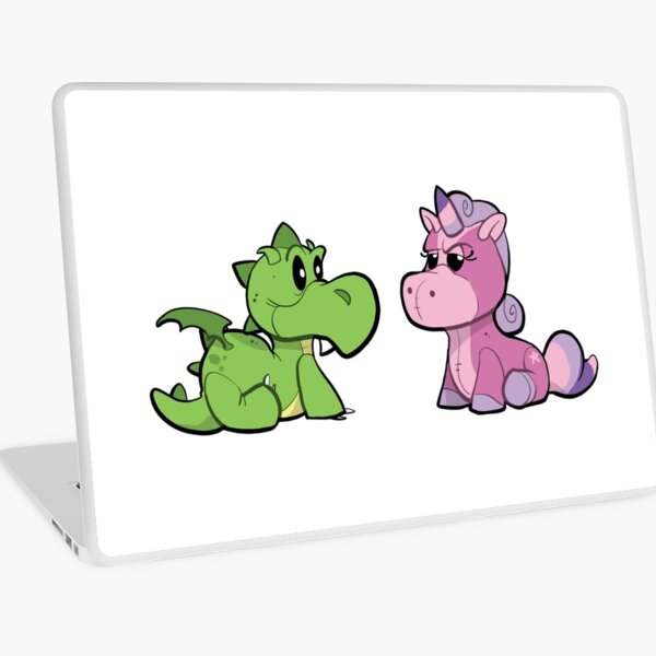 Dragon and Unicorn Laptop Skin