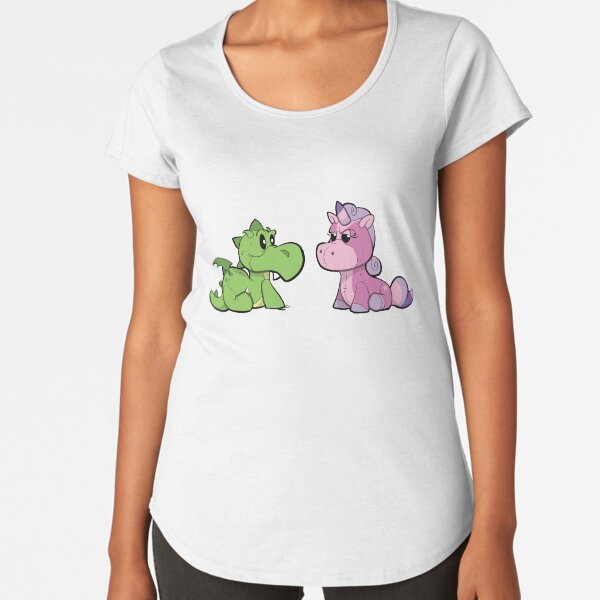 Dragon and Unicorn Premium Scoop T-Shirt