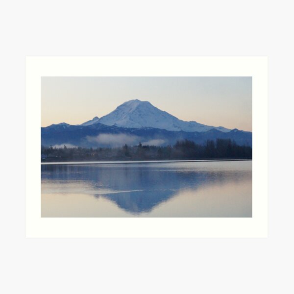 Mt. Rainier in the Morning Art Print