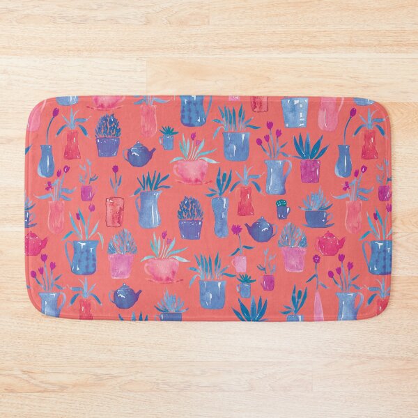 Item preview, Plants in Pots | Coral and Blue designed and sold by RebeccaFlaherty.