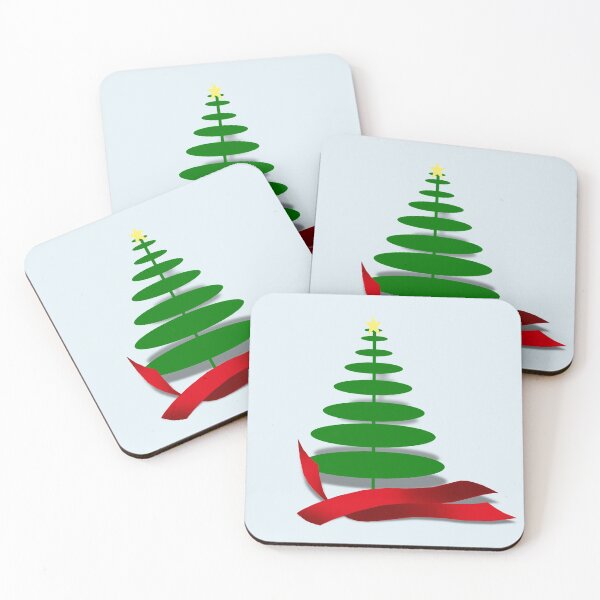 Item preview, Christmas Tree with Red Ribbon designed and sold by Gravityx9.