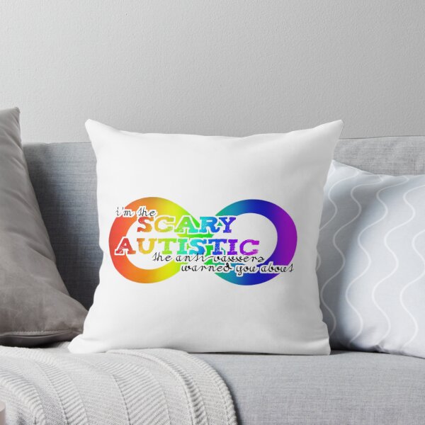 Item preview, Rainbow Text Scary Autistic (mk 2) designed and sold by Rhi43.