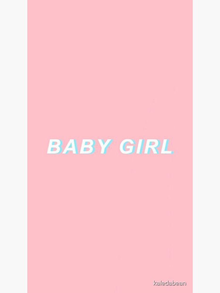 "baby girl pink aesthetic grunge teen phone case wallet sticker
