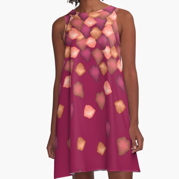 Falling Leaves A-Line Dress