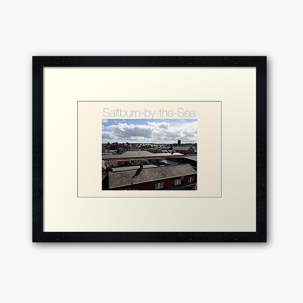 NDVH Saltburn - rooftops. Framed Art Print