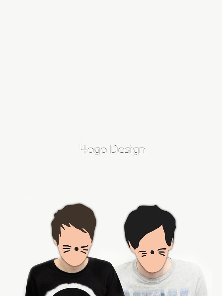 "Dan & Phil - Cartoon Faces" iPhone Case for Sale by MBroadbridgee