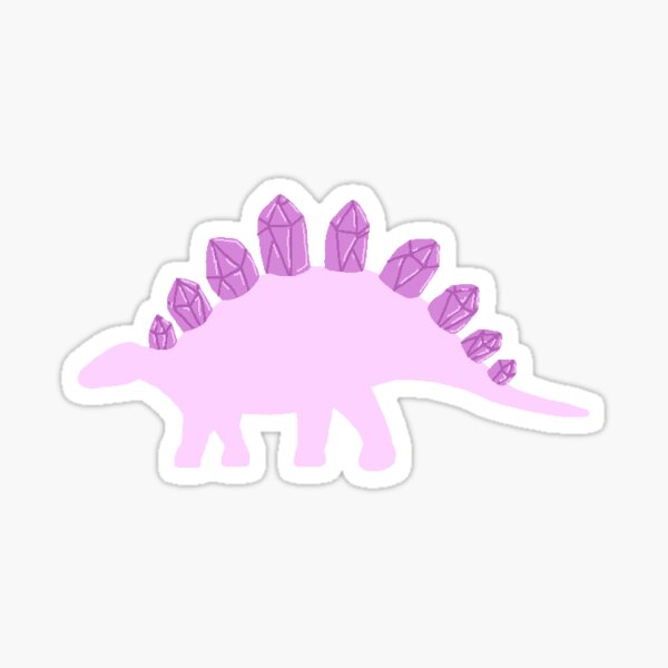 Aperçu de l'œuvre Dinosaure stégosaure à colonne vertébrale en cristal créée et vendue par radiantdark.