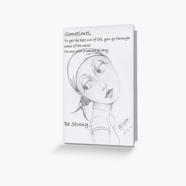 Be Strong  Greeting Card
