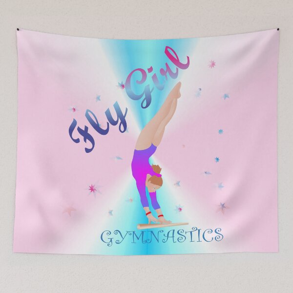 Item preview, Gymnastics - Fly Girl with Background designed and sold by SportGirlDesign.