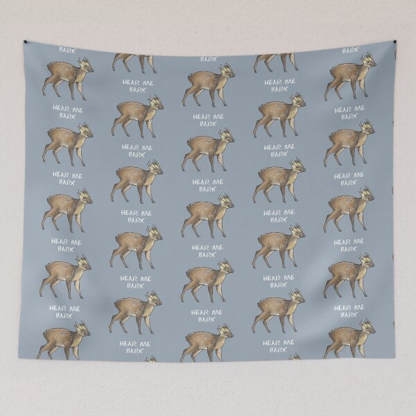 Aperçu de l'œuvre Cerf muntjac ou aboiement - Série animaux créée et vendue par BeeHappyShop.