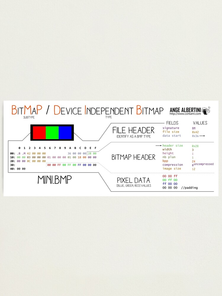 Alternate view of a mini BMP / DIB Photographic Print