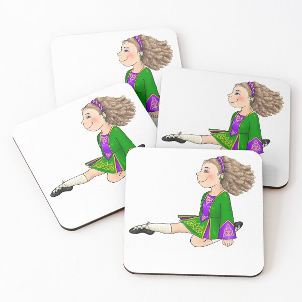 Item preview, Blondy Irish dancing girl in green dress designed and sold by 1enchik.