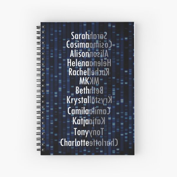 Orphan Black Clones Spiral Notebook