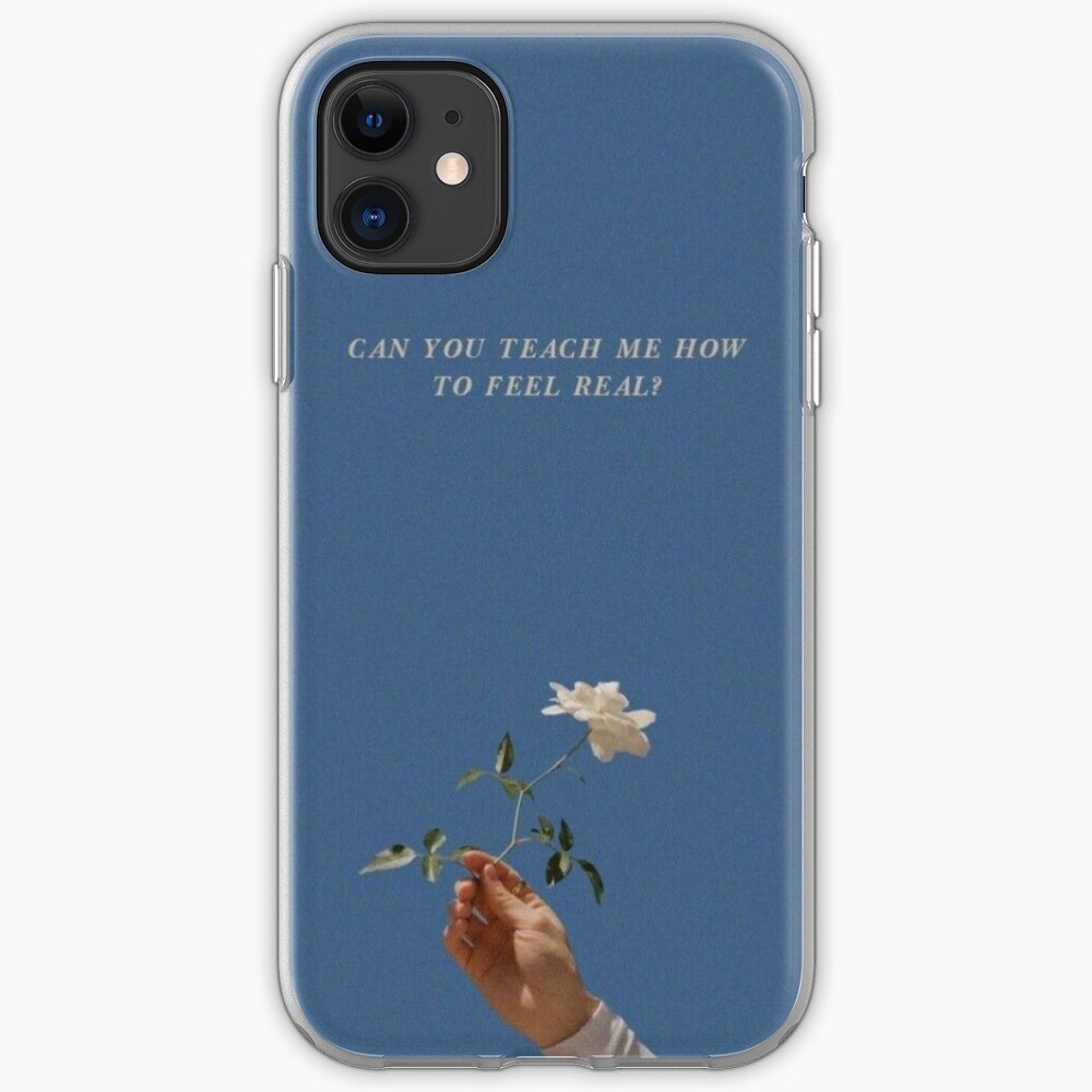 hand flower sky soft summer aesthetic phone case wallet