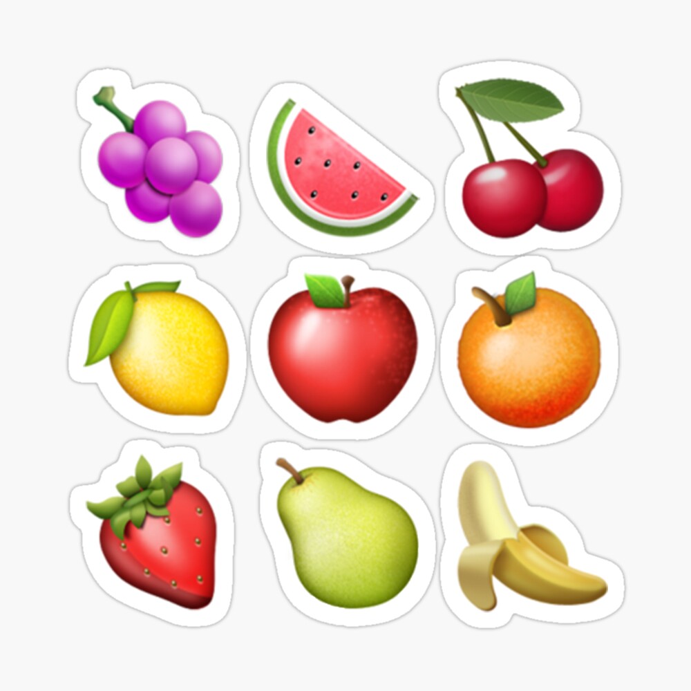 Eponges Emoji 😀 Collection - Émoticônes en forme de fruits
