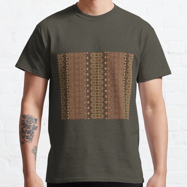 Batik-patterned T-shirt - Brown - Men