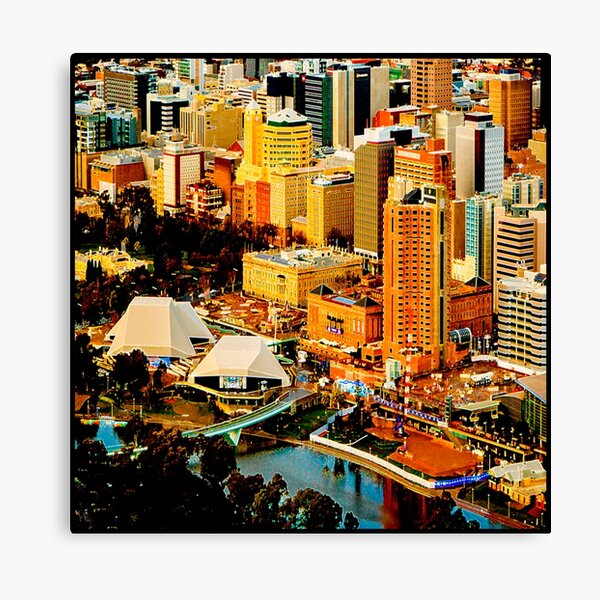 "City of Adelaide view" Canvas Print for Sale by JoBling Redbubble