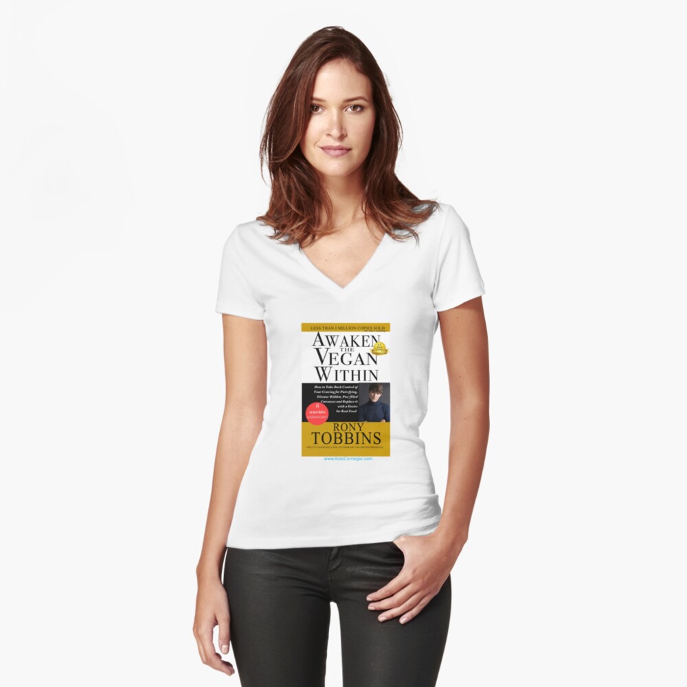 Item preview, Fitted V-Neck T-Shirt designed and sold by KaleCarnegie.