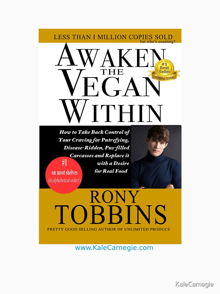 Thumbnail 7 of 7, Essential T-Shirt, Awaken the Vegan Within by Rony Tobbins designed and sold by KaleCarnegie.