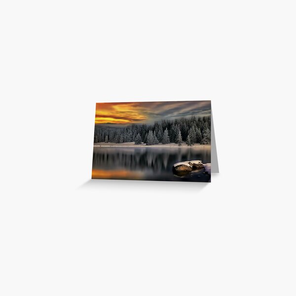 Snowy Landscape  Greeting Card