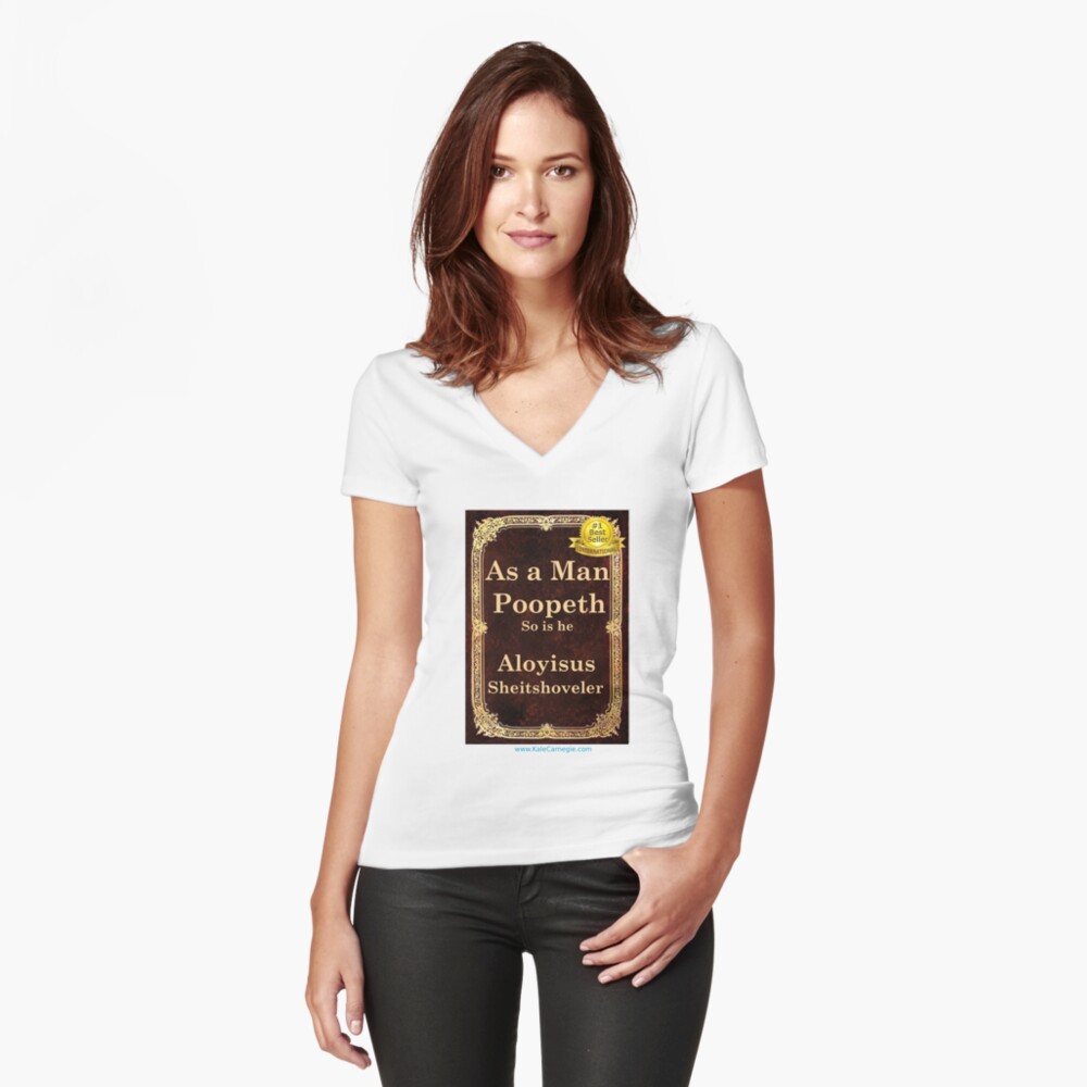 Item preview, Fitted V-Neck T-Shirt designed and sold by KaleCarnegie.