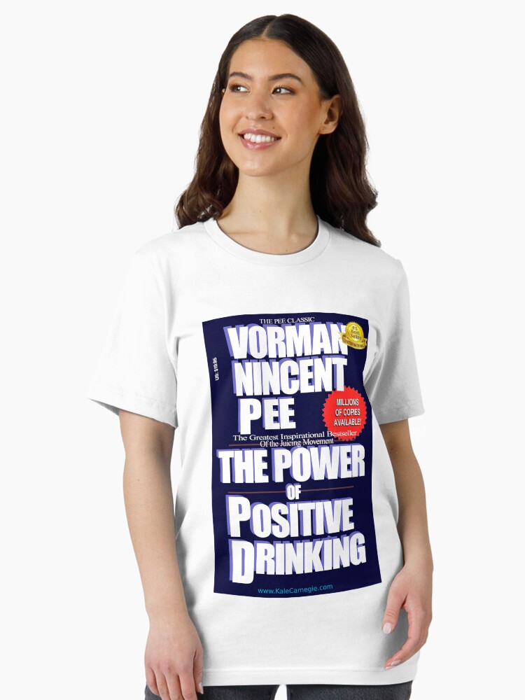 Thumbnail 2 of 7, Essential T-Shirt, The Power of Positive Drinking by Vorman Nincent Pee designed and sold by KaleCarnegie.