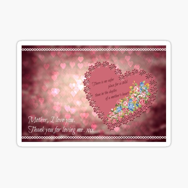Mother... thank you... Sticker