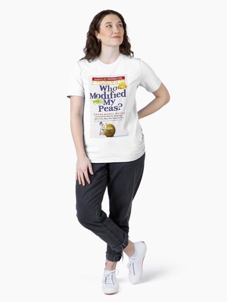 Thumbnail 4 of 7, Essential T-Shirt, Who Modified My Peas? by Anonymouse designed and sold by KaleCarnegie.