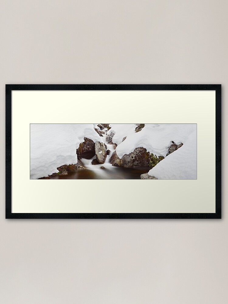 Alternate view of Rocky Valley Stream, Falls Creek, Victoria Australia Framed Art Print